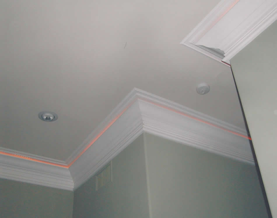 Ceiling detail with rope light